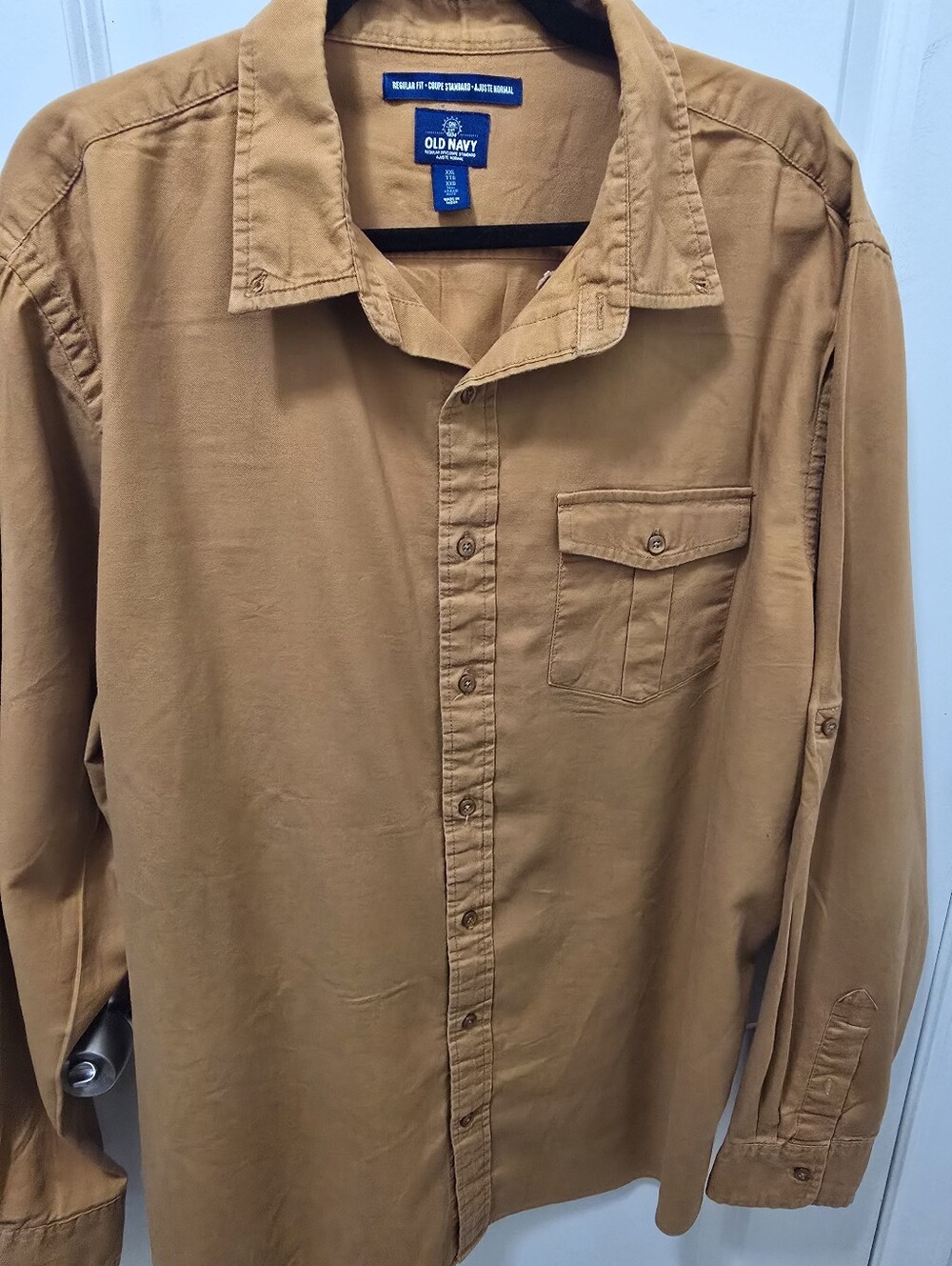 Old Navy Men’s XXL Tall Regular Fit Convertible Long-to-Short Sleeve Button Down